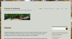 Desktop Screenshot of friendsofuwharrie.org