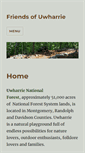 Mobile Screenshot of friendsofuwharrie.org